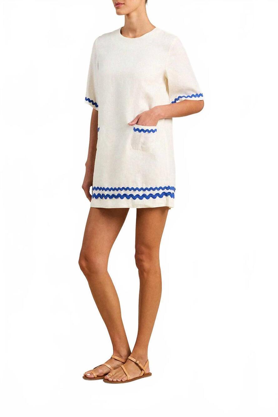NEW TROVATA manu mini dress in ivory